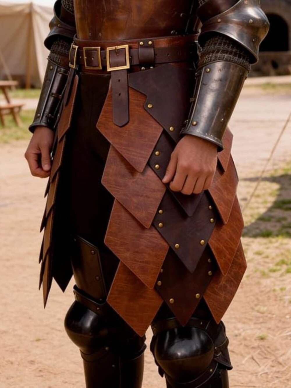 Medieval Faux Leather Waist Belt